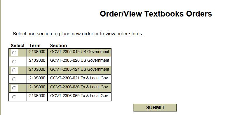 OrderView Textbooks